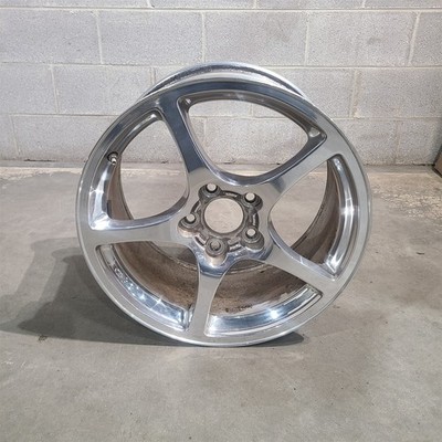 97-04 Corvette C5 Rear Wheel 5 Spoke 18X9.5 Polished Oem Aa7508