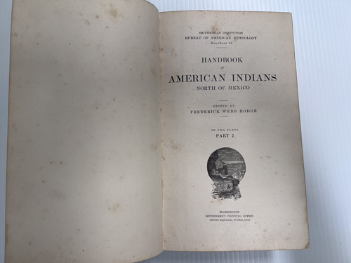 Handbuch der amerikanischen Indianer Bureau of American Ethnology Bulletin 30 Teil 2 N-Z - Bild 5 von 8