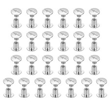 25set Phillips Chicago Screw M5x6mm Binding Post Screw, White