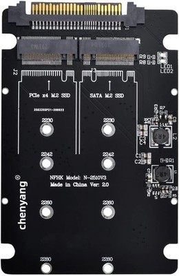 chenyang M.2 NVME/NGFF SATA SSD auf U.2 SFF-8639 2 in 1 Kombi