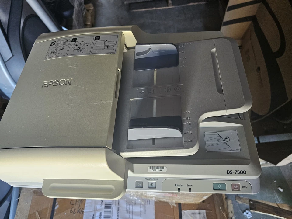 Epson DS-7500 Flatbed High Speed A4 Document Scanner /Power Adapter - Image 2 of 4