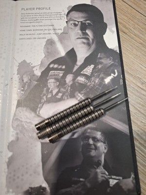 Gary Anderson 25g Unicorn Noir Darts Nur Barrel und leere Box!