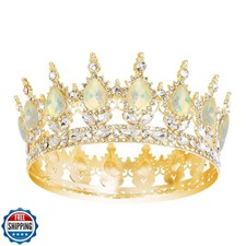 Queen Crown Rhinestone Wedding Crowns and Tiaras for Women Costume Party Hair