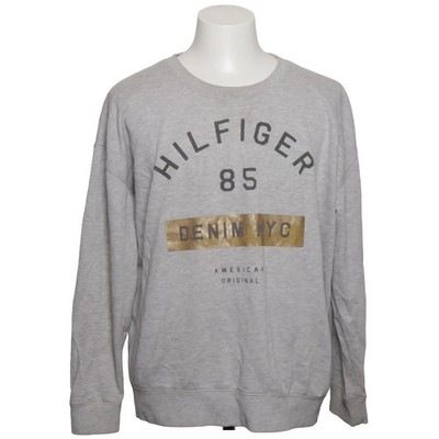 Hilfiger Denim, Sweatshirt, Größe: XL, Grau, Baumwolle/Polyester, Print #Wap
