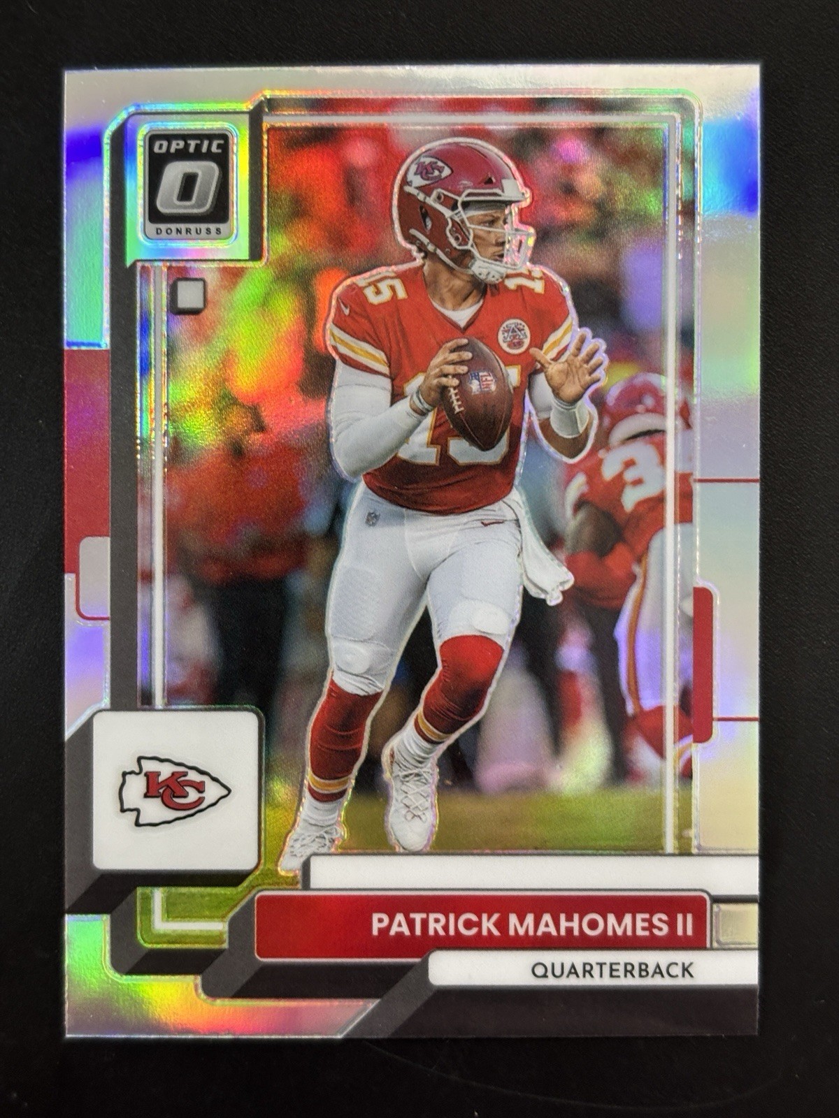 2022 Panini Donruss Optic Patrick Mahomes II Holo Prizm #94 Chiefs MVP