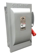 Siemens HF262 60A 2-Pole Fusible Disconnect Switch 600V NEMA 1 Heavy Duty