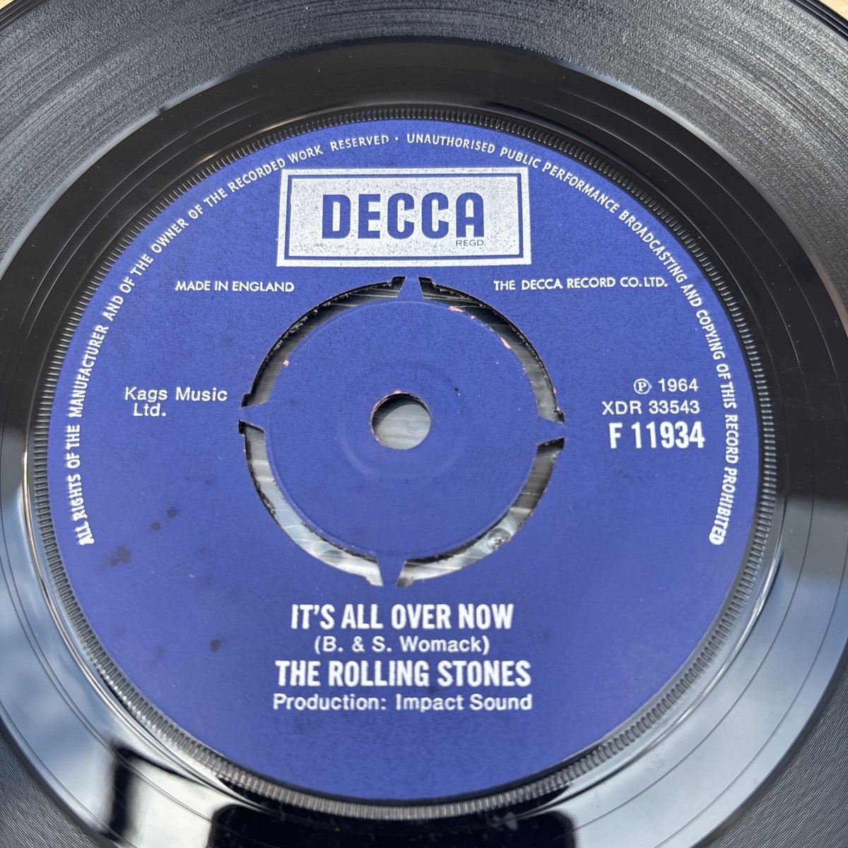 The Rolling Stones - It's All Over Now 7” Single 1964 F11934 | eBay UK