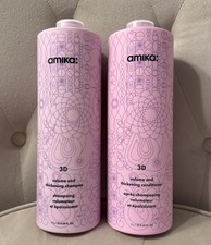 AMIKA: 3D Volumizing Conditioner 3D Volume Shampoo New 33.8 FL.OZ. Each