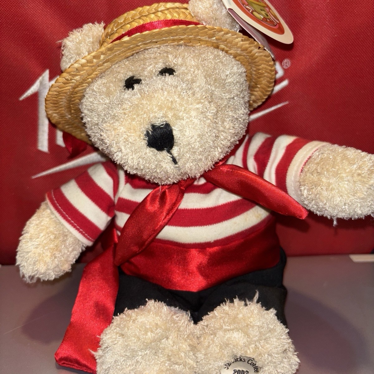STARBUCKS Bearista Bear Gondolier Plush 2003 Gondola Venice Italy