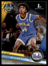 2023-24 Bowman University Chrome Devin Williams UCLA Bruins #86