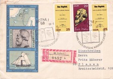 GDR - 2 COVERS 1968, 1984 ARCTIC, ANTARCTIC