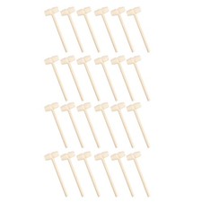 30Pcs Mini Wooden Hammers Mallet Pounding Toys Creative Beating Gavel Toys