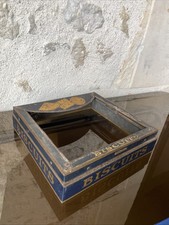 Biscuits Nantaise BN - Ancien couvercle boite tole lithographiée sans verre