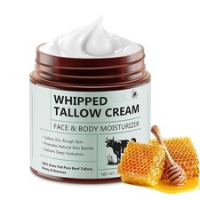 Grass Fed Beef Tallow for Skin, Frankincense Balm, Organic Whipped Beef Tallow M