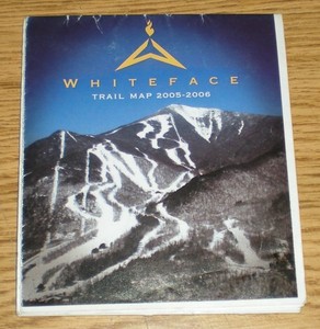 Whiteface Mountain Ski Area Trail Map Brochure 2005-2006 Winter Cup Season