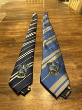 Harry Potter Ravenclaw Ties Lot of 2 Blue Striped Crest Cosplay