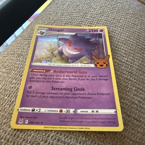 Stage 2 Gengar HP 120 Netherworld Gate Abilità Viola Pokémon Mistico