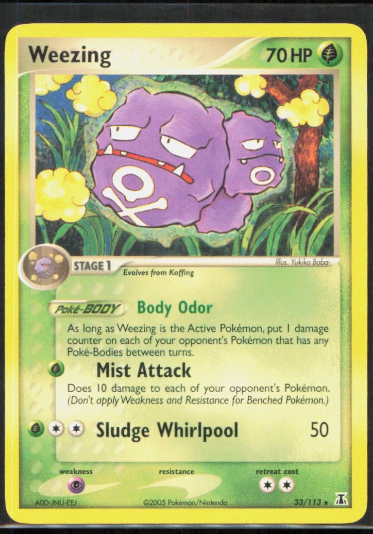 Weezing Rare Delta Species #33/113 [Near Mint] Pokemon TCG