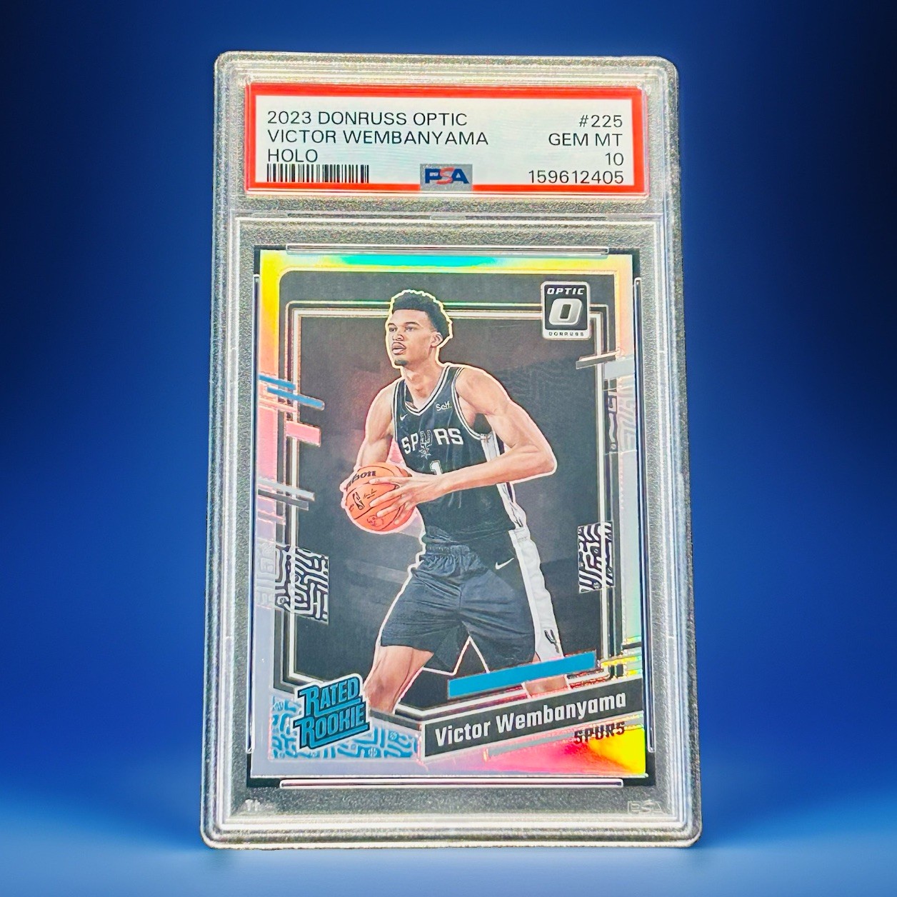 Victor Wembanyama PSA 10 Holo Prizm Rookie 2023 Donruss Optic #225