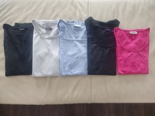 Shirt 5x Set Langarm Gr 40 / M / L Street One Taifun MEXX schwarz grau pink blau