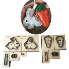 Rabbit and Carrot Leather Cutting Die Cutter Embossing Template Punch Tool