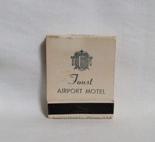 Vintage Matchbook Foust Airport Motel Hotel South Bend Indiana Advertising Full