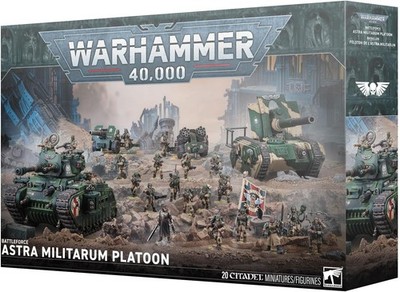 Warhammer games workshop 40k: Battleforce Astra Militarum Platoon 7/11/26 NEW