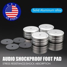 4PCS Aluminum Alloy Speaker Isolation Stand HiFi Audio Turntable Base Feet Pad