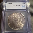 1880-S Morgan Silver Dollar MS66 ICG