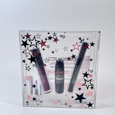 MAC Stars Of The Party Kit: RED New In Box Prep prime lip, Lipstick, Lipglass