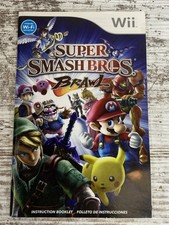 Instruction Manual Only NO GAME Nintendo Wii Super Smash Bros Brawl