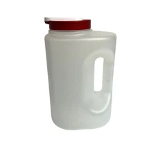 Rubbermaid One Gallon Mixer Mate Drink Pitcher With Red Flip Top Lid