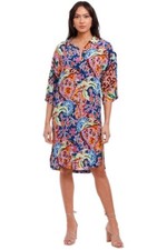 GORMAN Paradiso Shirt Dress Casual Date Party Work Print Size 8 AU