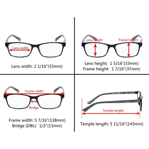 Eyekepper Wood-Look Arms Vintage Reading Glasses - Picture 15 of 18