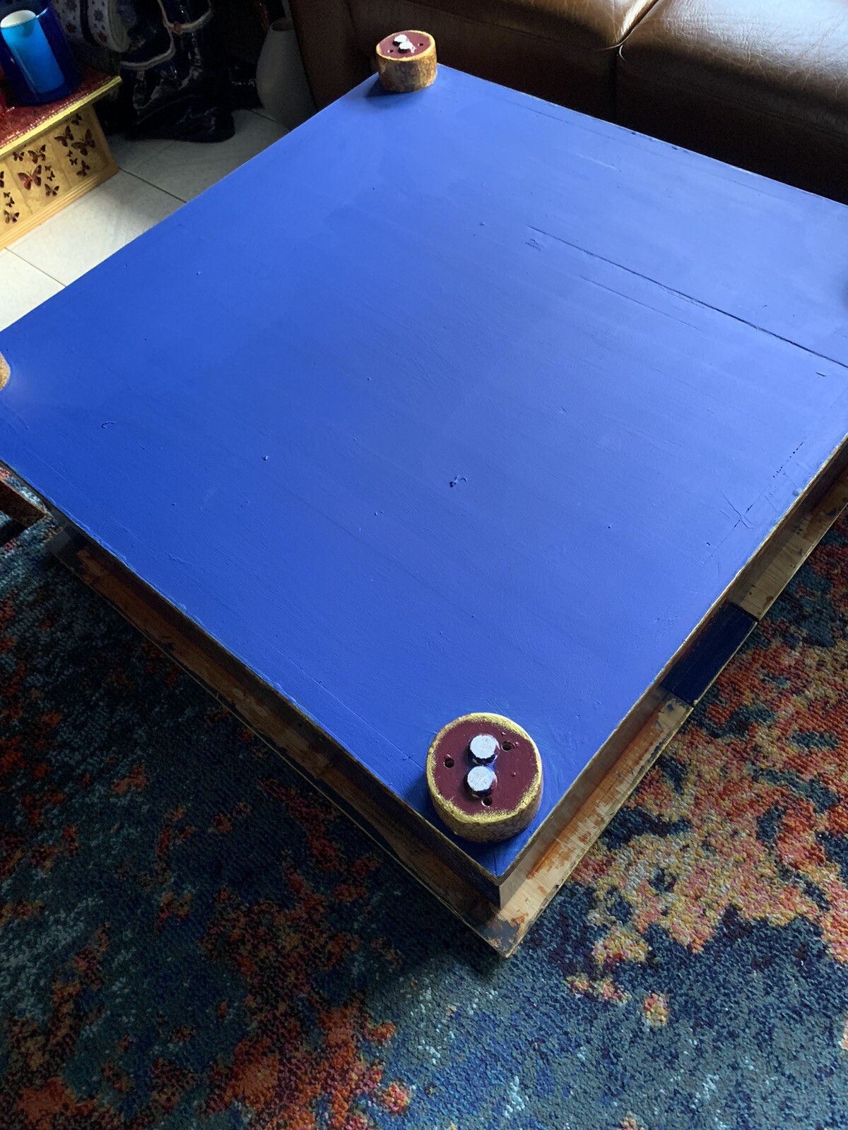 A unique and beautiful hand painted chest coffee table eBay