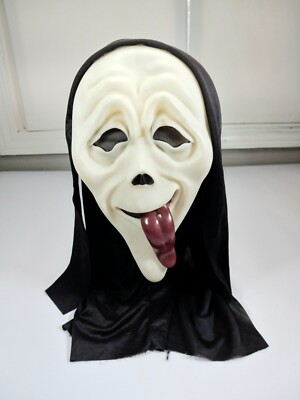 Scream Ghost Face Mask Easter Unlimited Movie Scary Whazz Up Tongue HALLOWEEN 