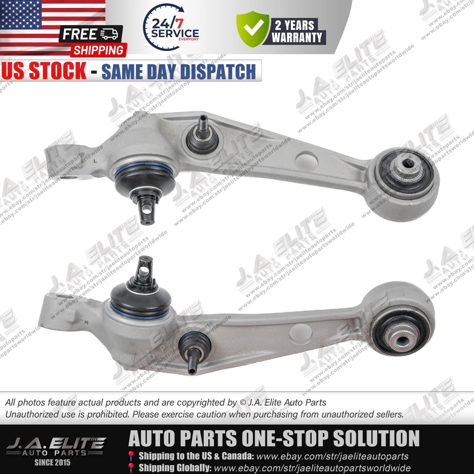 Front Lower Left & Right Control Arm fit Rolls Royce Phantom RR1 31122180523