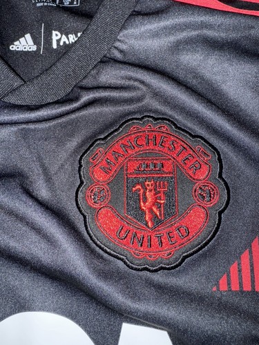 Adidas Manchester United Trikot Herren Small Schwarz Kurzarm Logo Parley - Bild 4 von 6