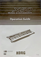 Korg X50 Sintetizzatore Musicale Sintetizzatore Tastiera Manuale Utente Originale Manuale Utente.