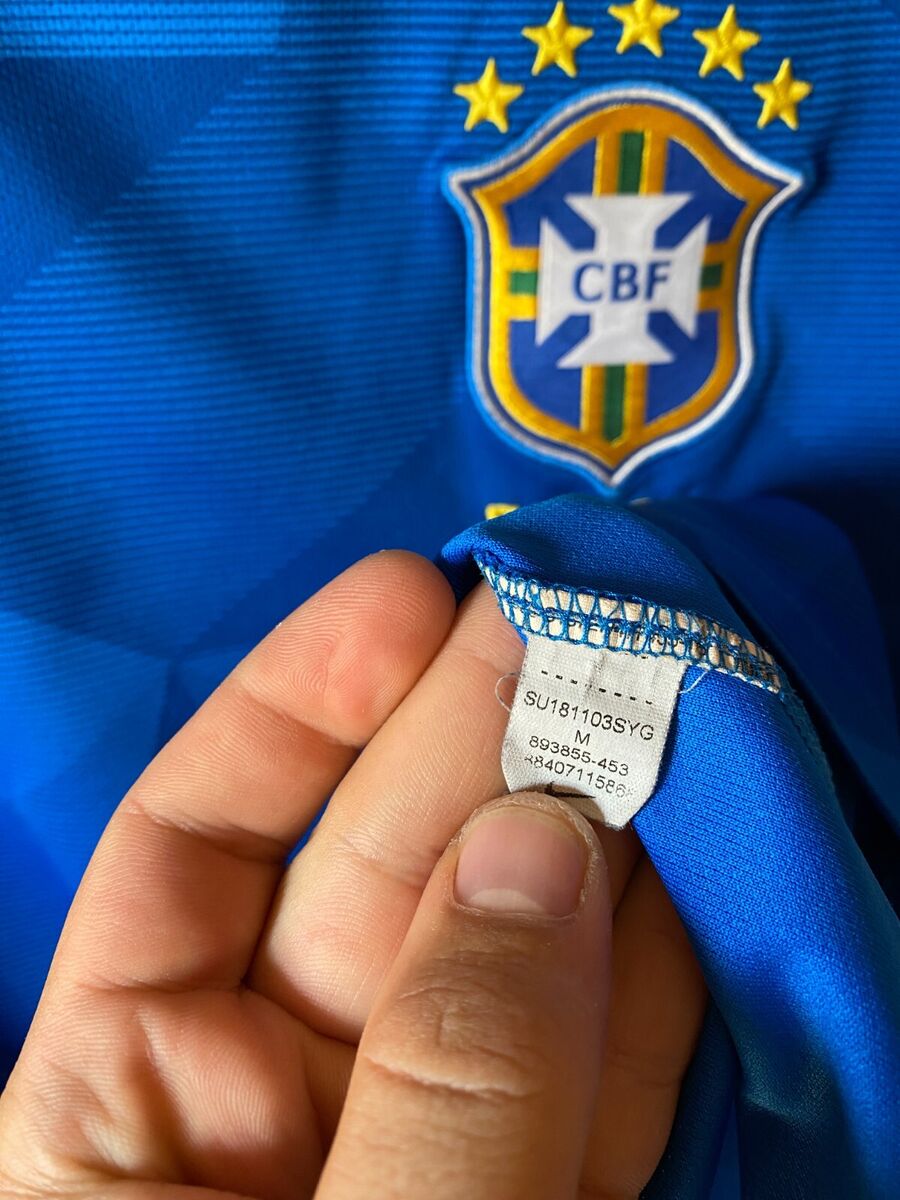 BRAZIL 2018 AWAY FOOTBALL SHIRT SOCCER JERSEY NIKE 893855 BRAZIL 2018 AWAY FOOTBALL SHIRT SOCCER JERSEY NIKE 893855
