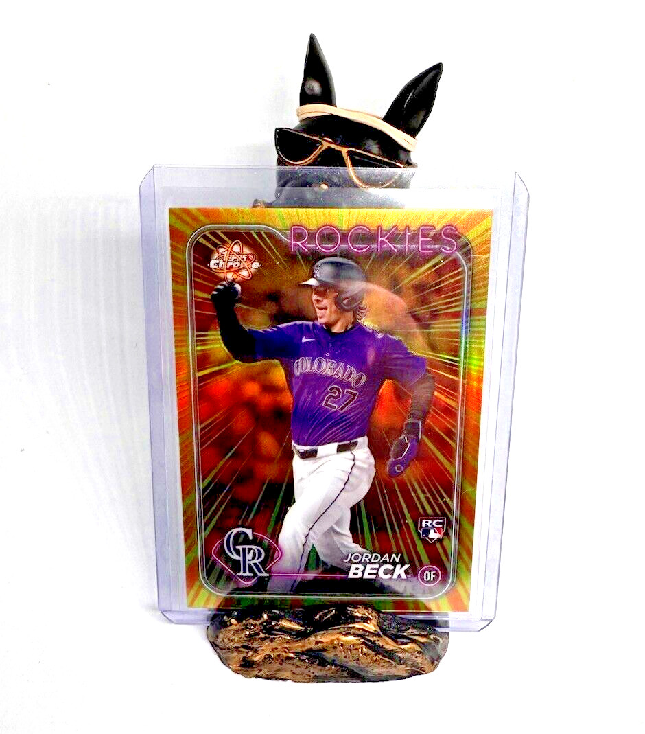 2024 Topps Chrome Update Jordan Beck Radiating Rookies RR-29 Rockies