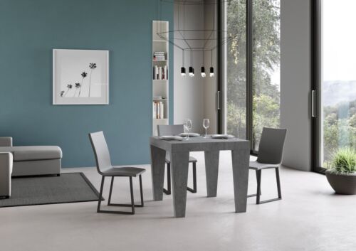 Itamoby Extendable Table 90x90/246cm Spimbo Cement-