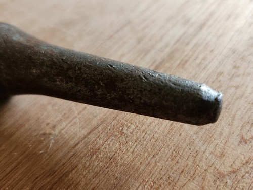 Slag Hammer Chipping Scaling Welding Blacksmith Unusual Mystery Vtg Wood Handle - Picture 10 of 24