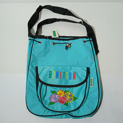 VINTAGE 90's UNITED COLORS OF BENETTON SCHOOL BAG BACKPACK MINI BAG 2