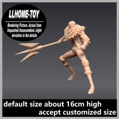 Anime OP Charlotte Katakuri Spear Resin 3D Print GK Figure DIY Model