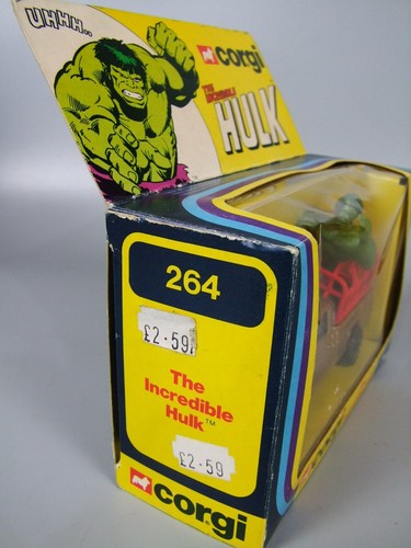 Vintage Corgi 264, The Incredible Hulk Mazda Pick Up & Figure - Picture 7 of 7