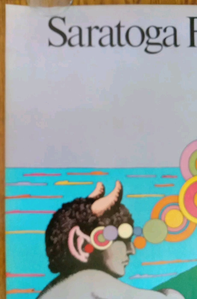 Vintage Original Poster Music 1980 Milton Glaser Saratoga Festival
