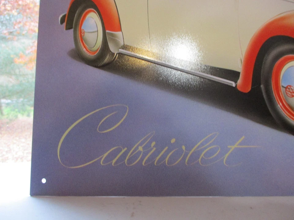 Volkswagen Cabriolet 16 by 12 Metal Sign - Image 2 of 4