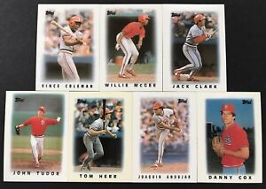 ST. LOUIS CARDINALS ~ 1986 Topps Mini Baseball Cards ~ 7-Card Minis Team Set | eBay