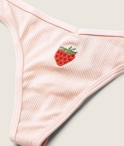 NEW Victoria Secret PINK Ribbed Cotton Thong - You Pick Panty - XL - Picture 8 of 100